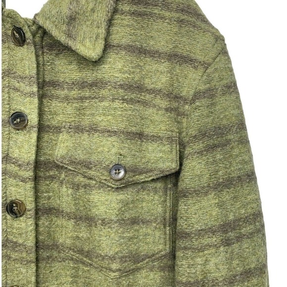 Wilfred Free Ganna Autumn Shirt Jacket Womens Size M Agnes Green Moss $198 NWT - Picture 10 of 16